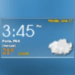 digital clock & world weather widget theme pack 1 android application logo